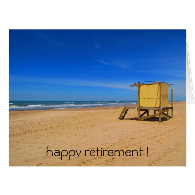 Cartão praia brilhante grande (Frente horizontal)