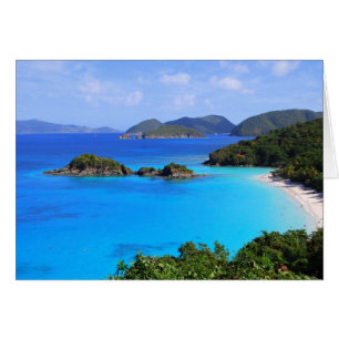 Cartão Praia da baía da canela, St John, E.U. Virgin
