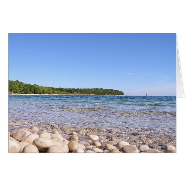 Cartão Praia da casa da escola (Frente Horizontal)