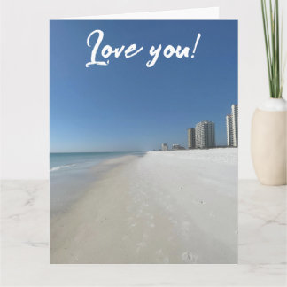 Cartão Praia de amor