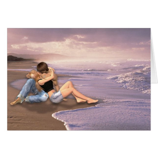 Cartão Praia de aqui à eternidade (Frente Horizontal)