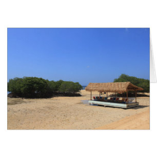 Cartão praia de arenito tropical