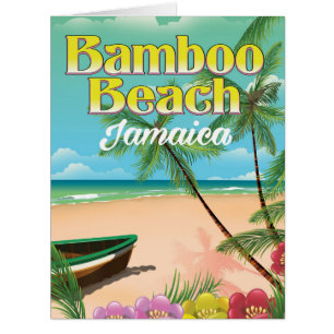 Cartão Praia de Bambu Jamaica
