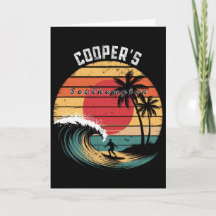 Cartão Praia de Cooper Southampton Praia de Surf