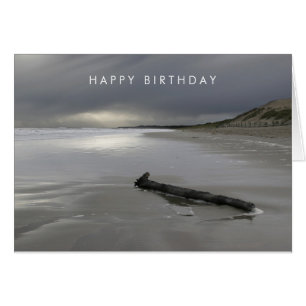 Cartão Praia de curracloe no inverno