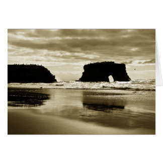 Cartão Praia de estado natural das pontes