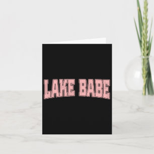 Cartão Praia de Férias de Verão Lake Babe Life