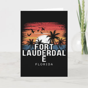 Cartão Praia de Fort Lauderdale Flórida Surfando Surfista