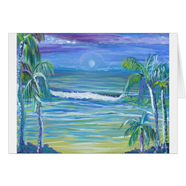 Cartão praia de lua (Frente Horizontal)