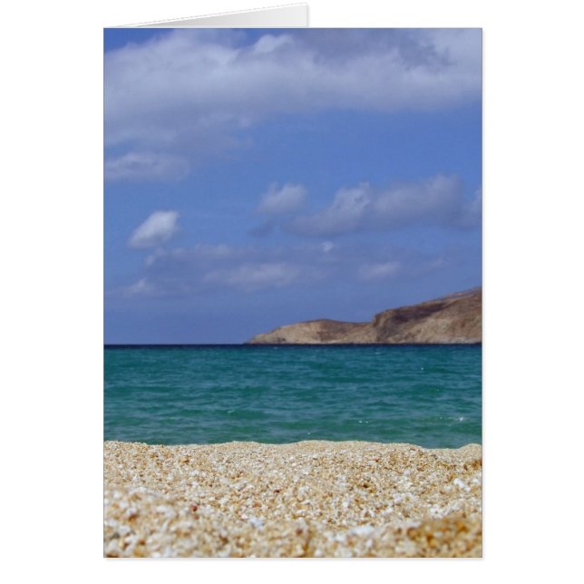 Cartão praia de Mykonos (Frente)