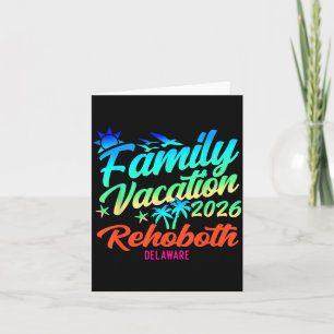 Cartão Praia de Rehoboth Delaware Férias em Família Verão