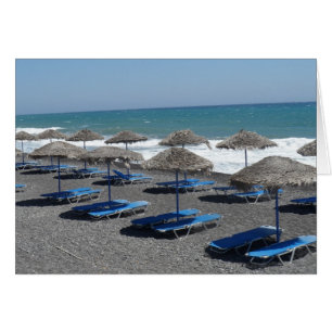 Cartão Praia de Santorini, piscina