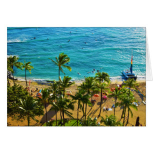 Cartão Praia de Waikiki