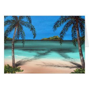 Cartão Praia e Palms