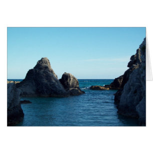 Cartão Praia em ferradura Bermuda