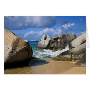 Cartão Praia em Virgin Gorda, Ilhas Virgens Britânicas