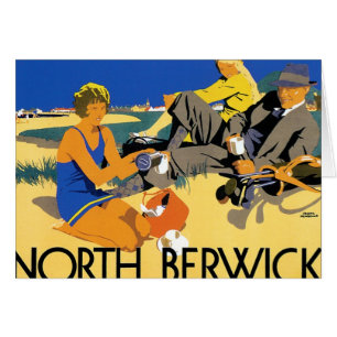 Cartão Praia norte de Berwick