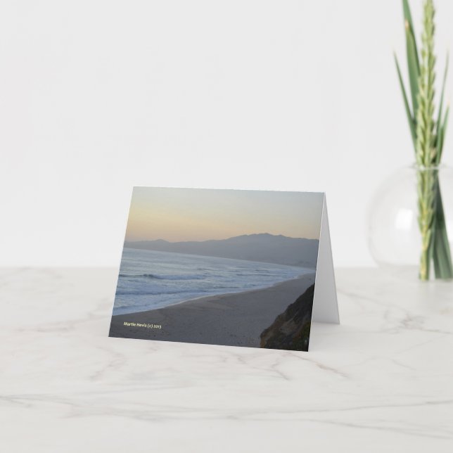 Cartão Praia obscura (Frente)