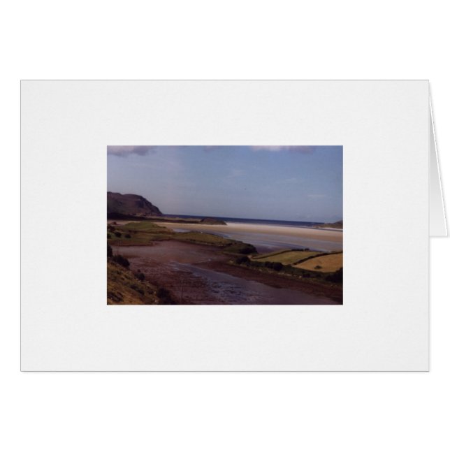 Cartão Praia perto de Ardara, Co.Donegal.Irlanda (Frente horizontal)