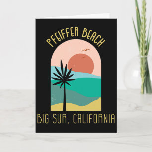 Cartão Praia Pfeiffer Big Sur Califórnia - Férias Boho