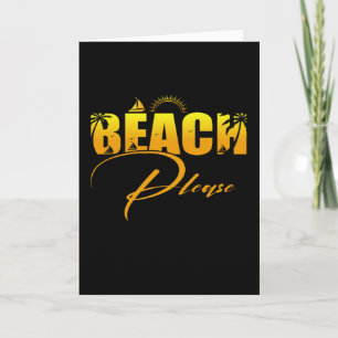 Cartão Praia Por Favor