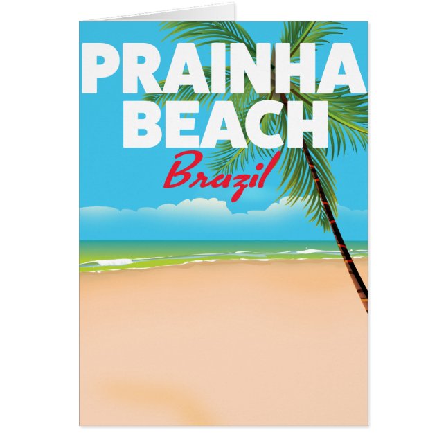Cartão Praia Prainha Brasil (Frente)