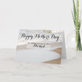 Cartão Praia - Provérbios 31:28 Bíblia Versos Dia de as m