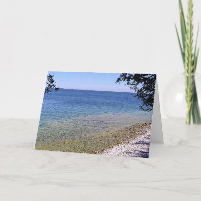 Cartão Praia rochosa (Frente)