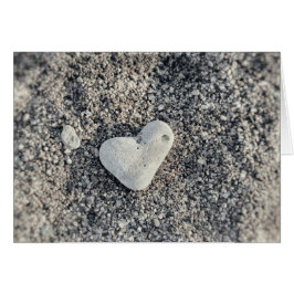 Cartão Praia Rock Heart Shapone Natural Rock Love