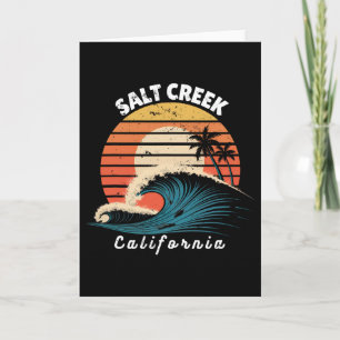 Cartão Praia Salt Creek Califórnia Mulheres Homens Surfan