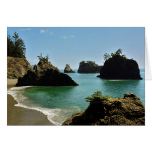 Cartão Praia Secreta, Parque Estadual Boardman, Oregon, E