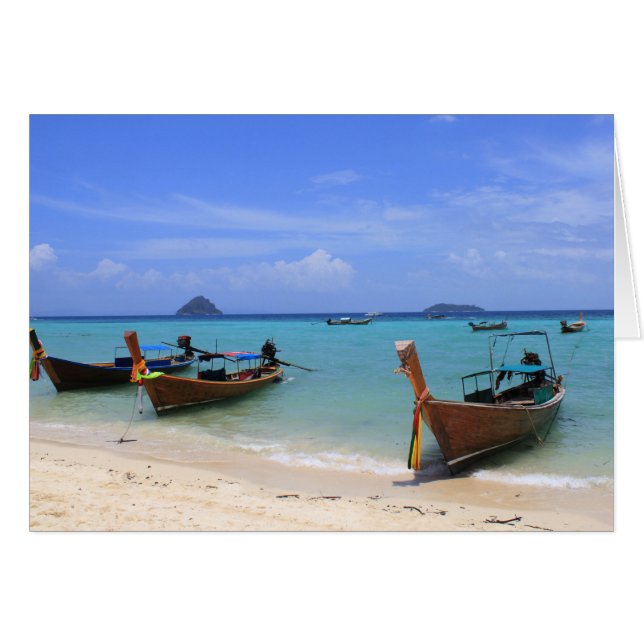 Cartão praia tropical (Frente Horizontal)