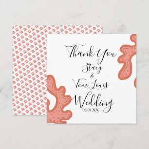 Cartão Praia Tropical Desenhada pela Mão do Coral Reef 