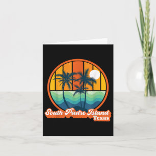 Cartão Praia Vintage South Padre Island Texas Summer 90s