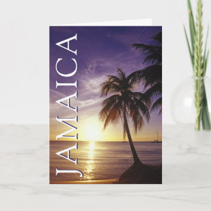 Cartão Praias em Negril Jamaica   Feliz Aniversário