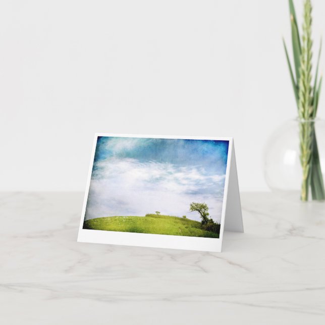 Cartão Prairie Sky and Trees (Frente)
