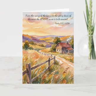 Cartão Praise God Always!  Psalm 113:3