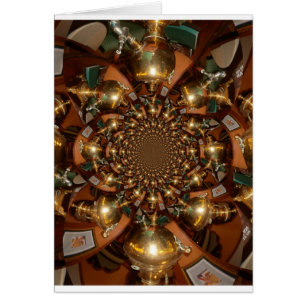 Cartão Prata e Dourado