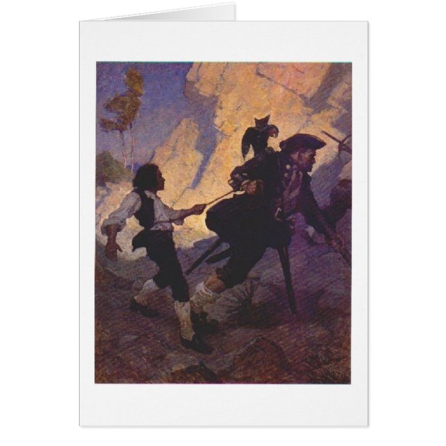 Cartão Prata longa de John do pirata (Frente)