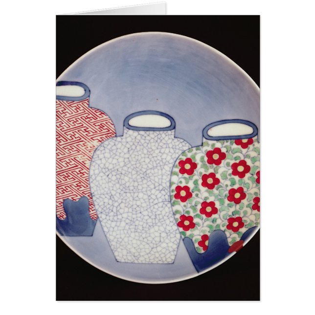 Cartão Prato de Nabeshima, período de Edo (Frente)