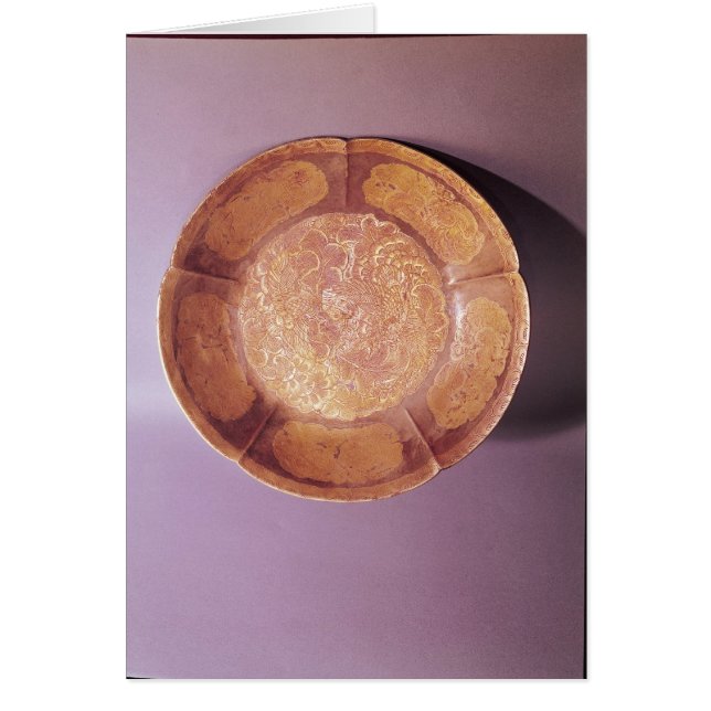 Cartão Prato gravado, dinastia de Tang (Frente)