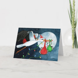 Cartão Pratos da Família de Amigos de Natal por Bihrle