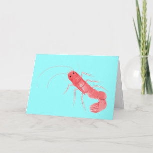 Cartão Prawn Greeting Card
