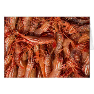 Cartão Prawns Deliciosos