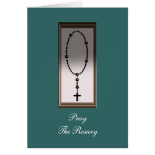 Cartão Pray o rosário