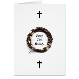 Cartão Pray o rosário