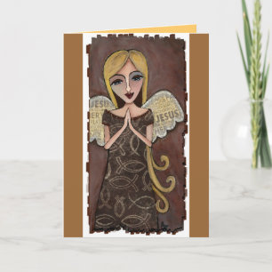 Cartão Prayer Angel - greeting card