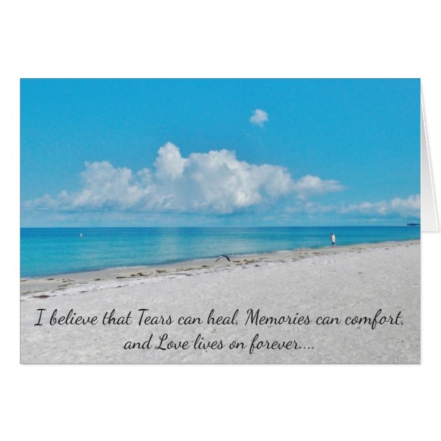 Cartão Prayer Beachscape (Frente Horizontal)