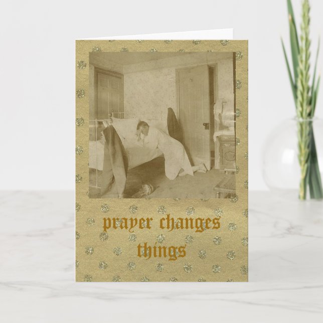 Cartão Prayer Changes Things Card (Frente)