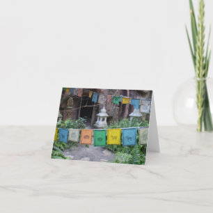 CARTÃO PRAYER FLAGS AT TEMPLE NOTE CARD